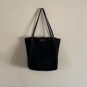 Celia Stitch Canvas and Leather Shoulder Bag